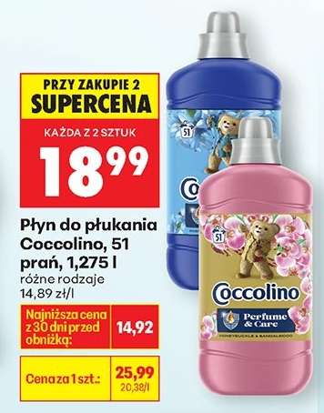 Płyn do płukania Coccolino, 51 prań, 1,275 l