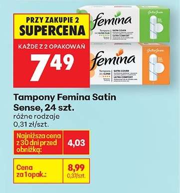 Tampony Femina Satin Sense, 24 szt.