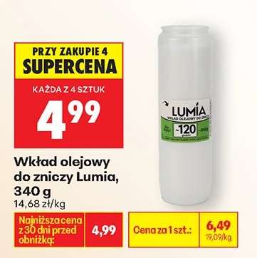 Wkład olejowy do zniczy Lumia , 340 g
