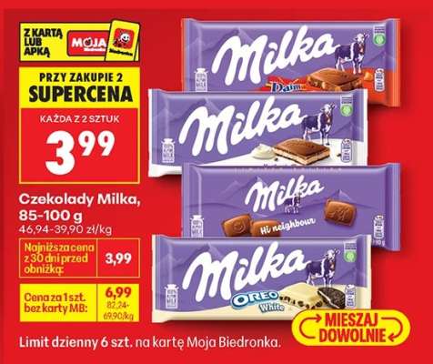 Czekolady Milka, 85-100 g