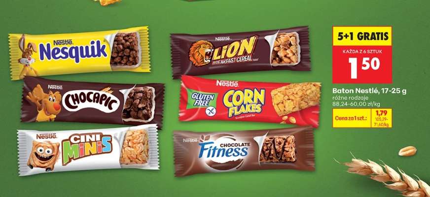 Baton Nestlé, 17-25 g