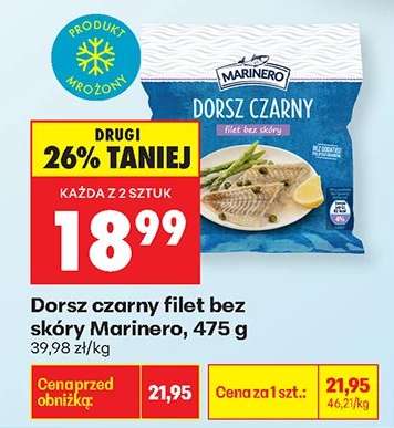 Dorsz czarny Filet bez skóry Marinero, 475 g