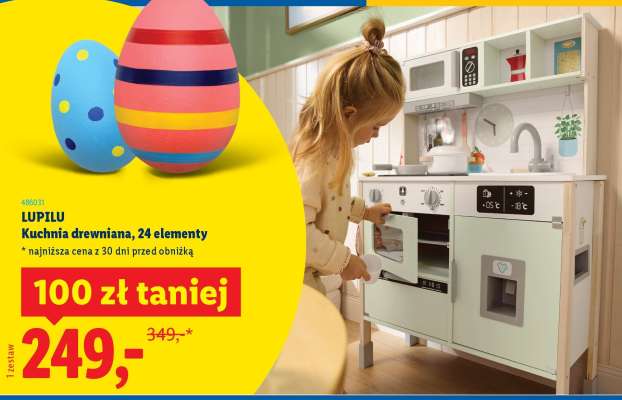 LUPILU Kuchnia drewniana, 24 elementy