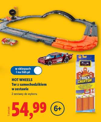 HOT WHEELS Tor z samochodzikiem w zestawie