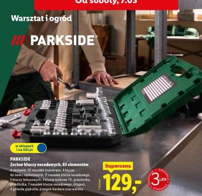 PARKSIDE Zestaw kluczy nasadowych, 65 elementów
