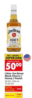 LIKIER JIM BEAM BLACK CHERRY / HONEY / PEACH