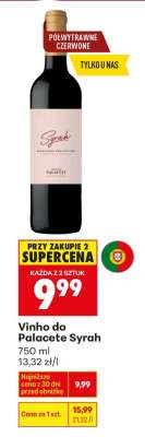 Vinho do Palacete Syrah