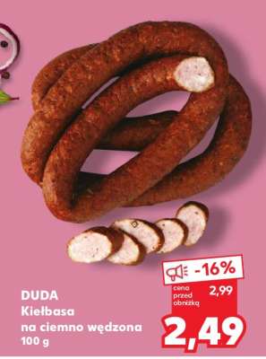 DUDA Kiełbasa na ciemno wędzona 100 g