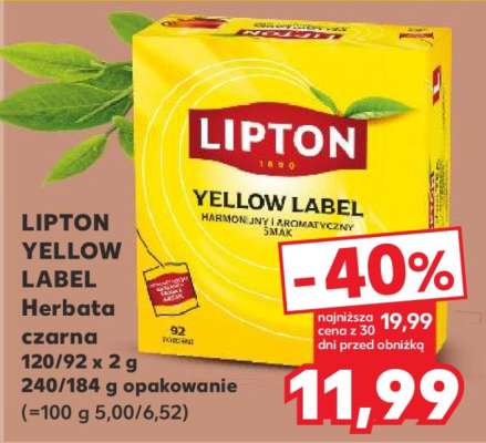 LIPTON YELLOW LABEL Herbata czarna