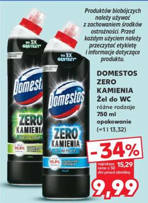DOMESTOS ZERO KAMIENIA Żel do WC