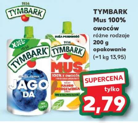 TYMBARK Mus 100% owoców