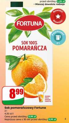 Sok pomarańczowy FORTUNA
