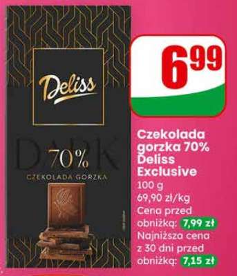 Czekolada gorzka 70% Deliss Exclusive