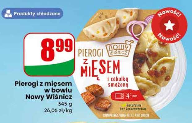 Pierogi z mięsem w bowlu Nowy Wiśnicz