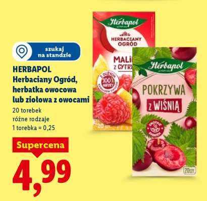 HERBAPOL Herbaciany Ogród, herbatka owocowa lub ziołowa z owocami