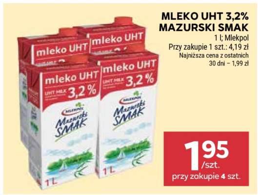 Mleko UHT 3,2% Mazurski smak**