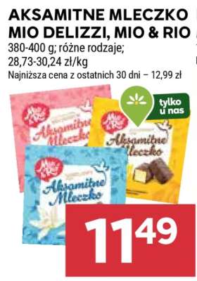 Aksamitne Mleczko Mio Delizzi, Mio & Rio