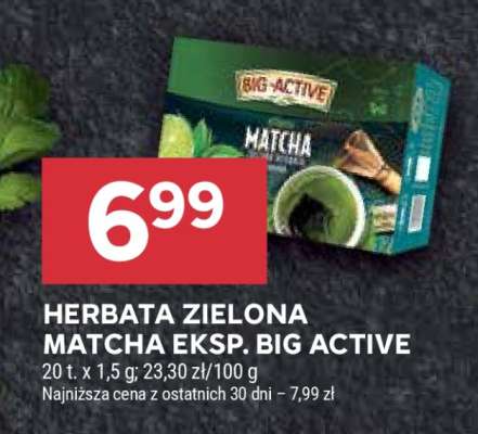 Herbata Zielona Matcha Eksp. Big Active