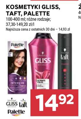 Kosmetyki Gliss, Taft, Palette