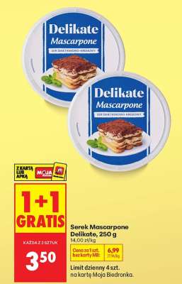 Serek Mascarpone Delikate 250 g