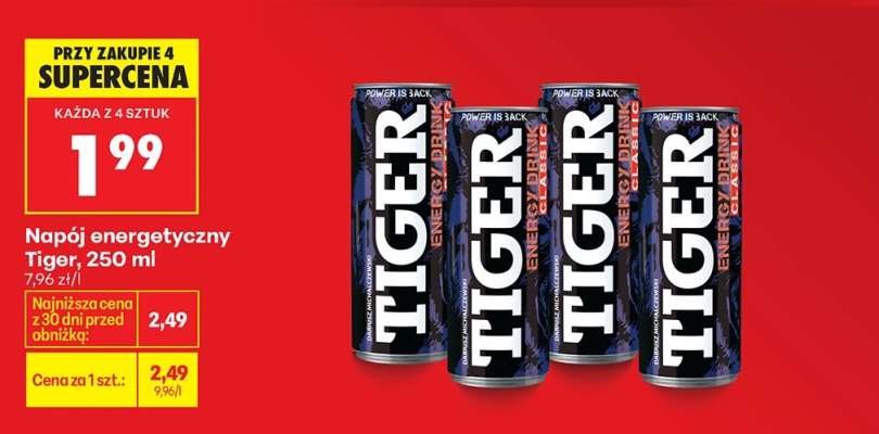 Napój energetyczny Tiger 250 ml