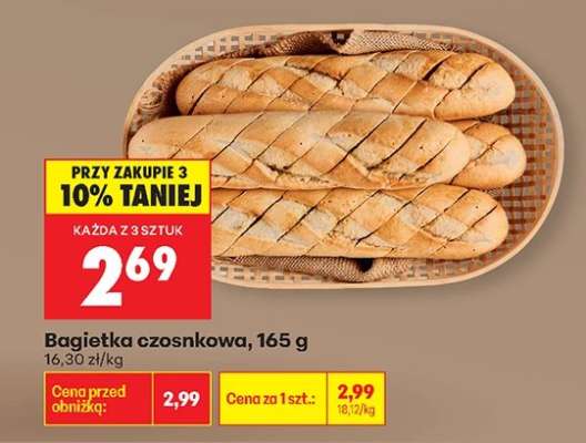 Bagietka czosnkowa 165 g
