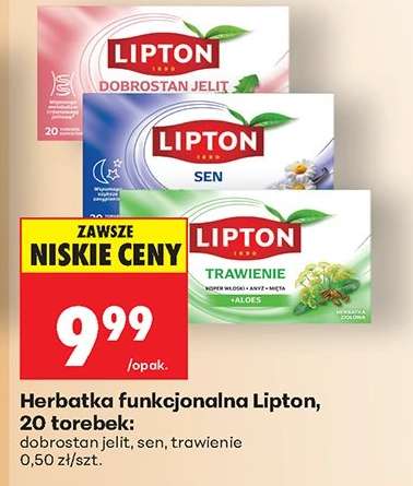 Herbatka funkcjonalna Lipton, 20 torebek
