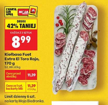 Kiełbasa Fuet Extra El Toro Rojo, 170 g