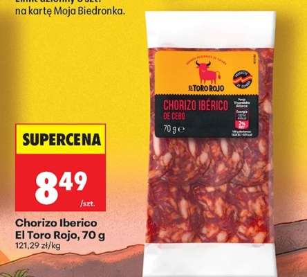 Chorizo Iberico El Toro Rojo, 70 g