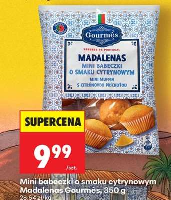 Mini babeczki o smaku cytrynowym Madalenas Gourmês, 350 g