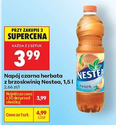 Napój czarna herbata z brzoskwinią Nestea, 1,5 l