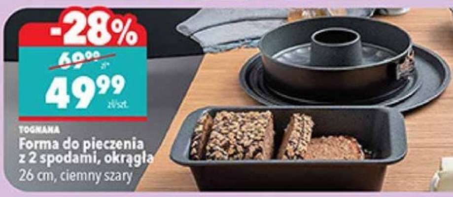 Forma do pieczenia z 2 spodami, okrągła