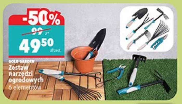 GOLD-GARDEN Zestaw narzędzi ogrodowych 6 elementów