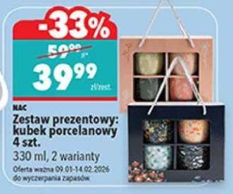 Zestaw prezentowy: kubek porcelanowy 4 szt.