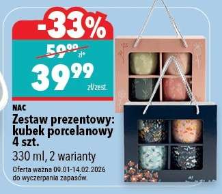 Zestaw prezentowy: kubek porcelanowy 4 szt.