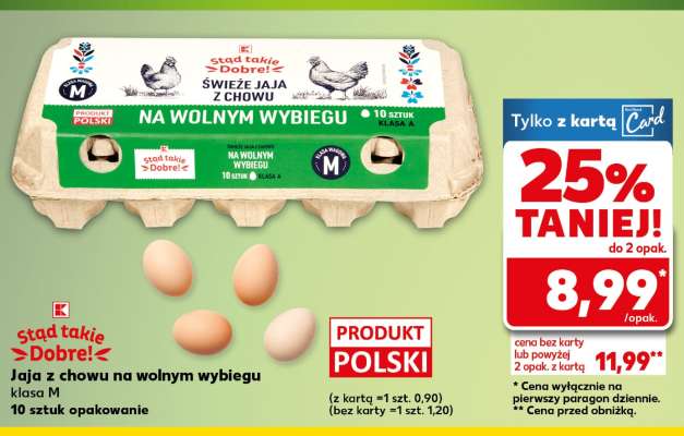 Jaja z chowu na wolnym wybiegu