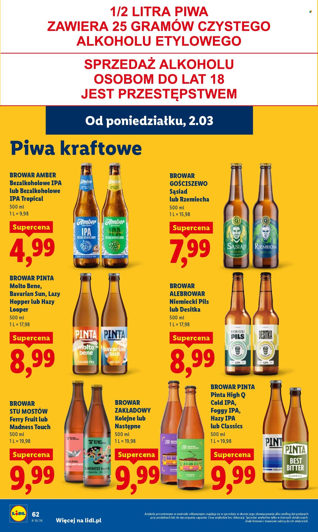 Gazetka Lidl - 2.03.2026 - 4.03.2026. Strona 62