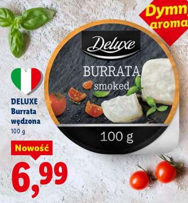 DELUXE Burrata wędzona
