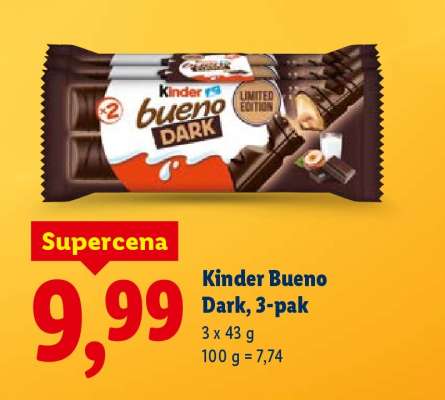 Kinder Bueno dark, 3-pak