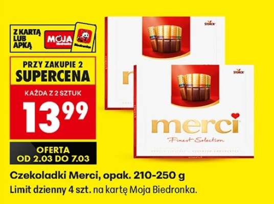 Czekoladki Merci, opak. 210/250 g