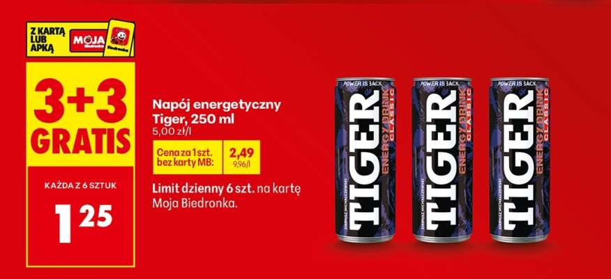 Napój energetyczny Tiger 250 ml