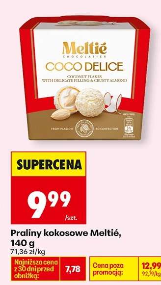 Praliny kokosowe Meltié, 140 g