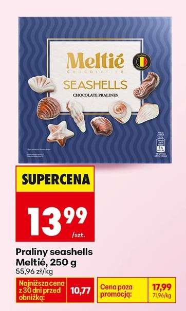 Praliny seashells Meltie, 250 g