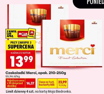 Czekoladki Merci, opak. 210-250g