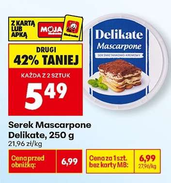 Serek Mascarpone Delikate 250 g