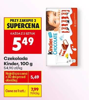 Czekolada Kinder, 100 g