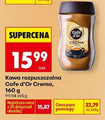 Kawa rozpuszczalna Cafe d'Or Crema , 160 g