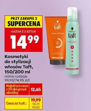 Kosmetyki do stylizacji włosów Taft, 150/200 ml