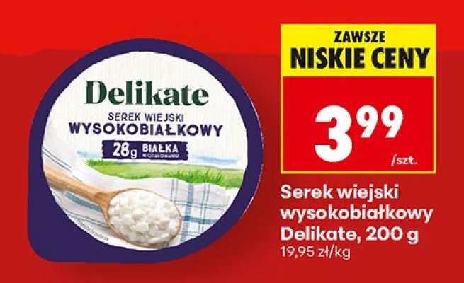 Serek wiejski wysokobiałkowy Delikate, 200 g