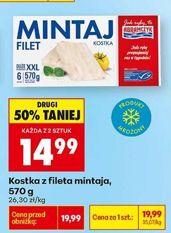 Kostka z fileta mintaja , 570 g